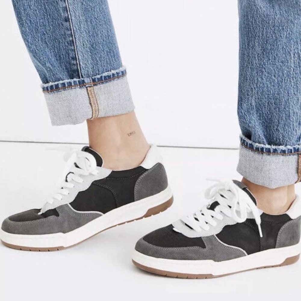 Madewell Court Sneakers Grey Suede